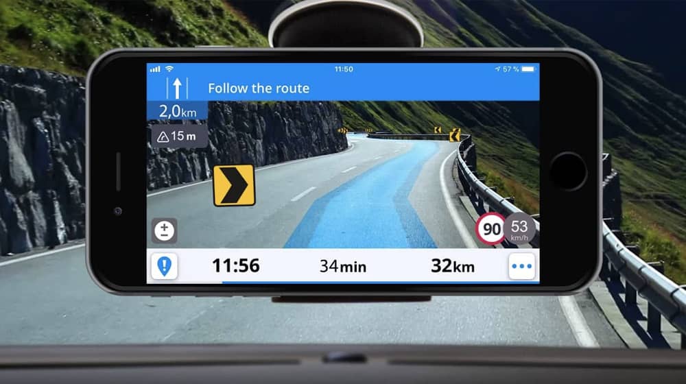 AR technology navigating drivers to their destination