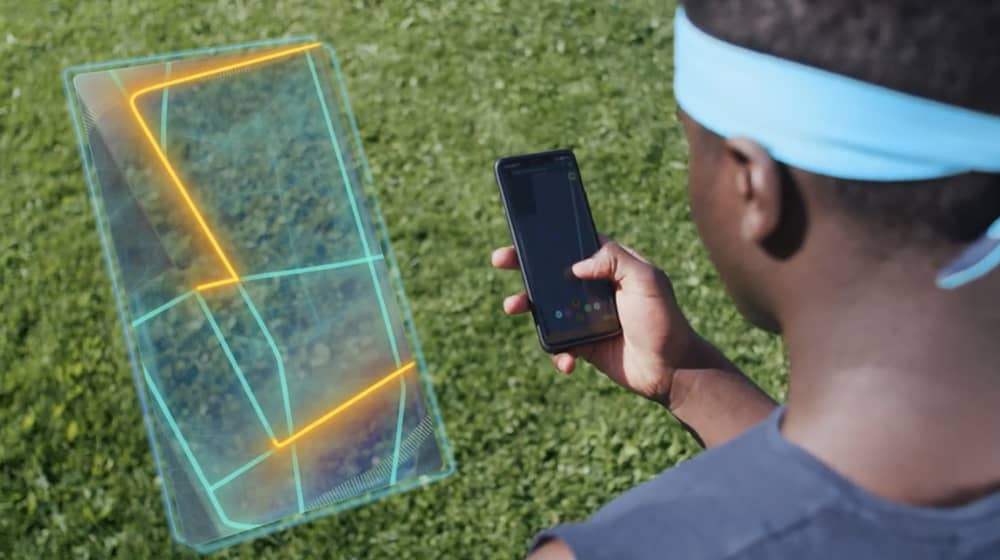 Demonstration of an outdoor Augmented Reality experience using smartphone technology